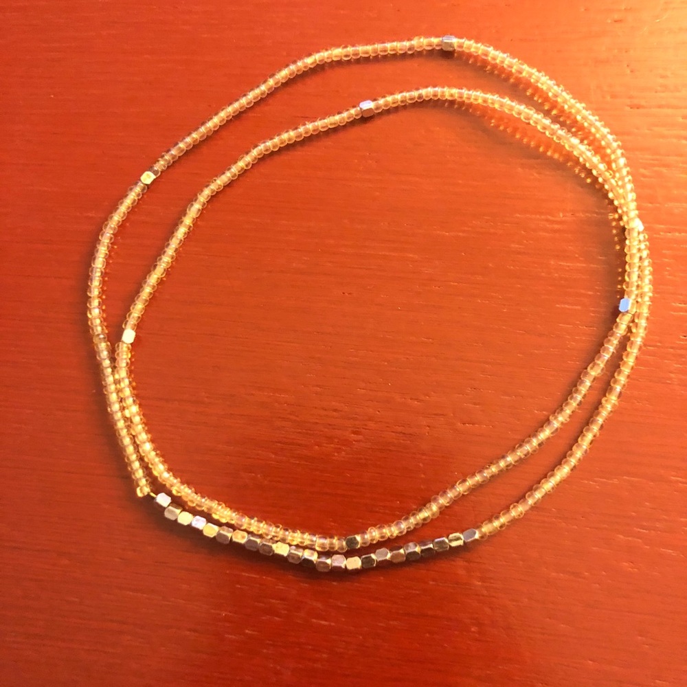 Golden stretch bracelet